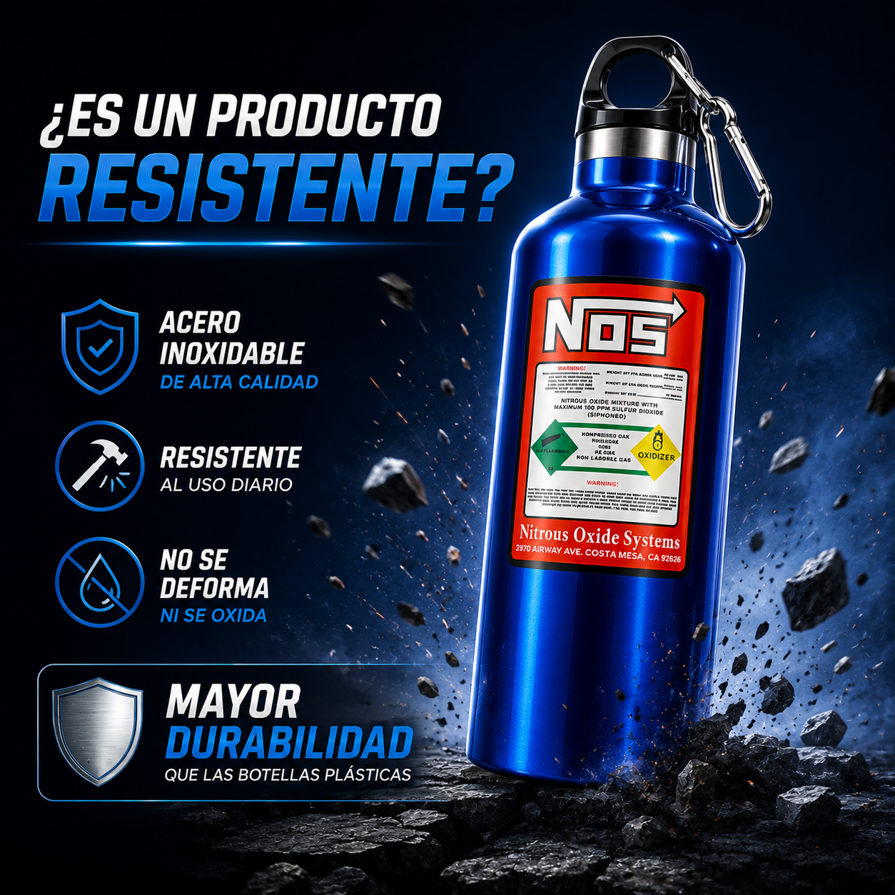 NosAura NitroCup™ | Botella Térmica Premium 500 ml