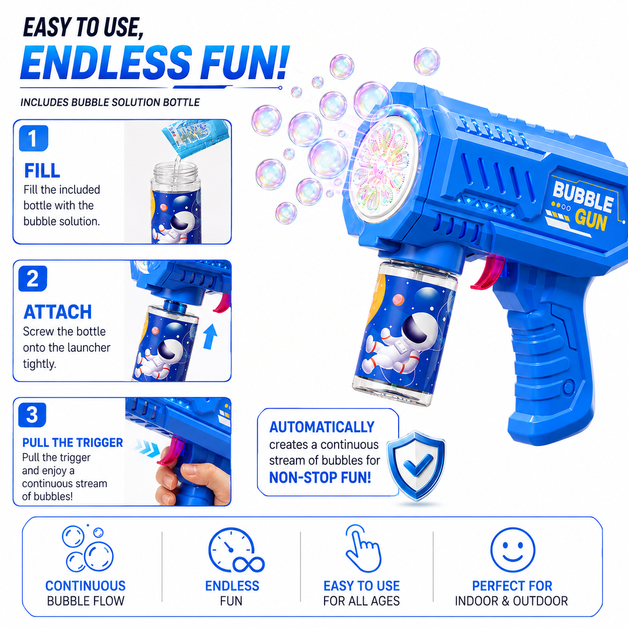 BubbleBoom™ LED Bubble Blaster