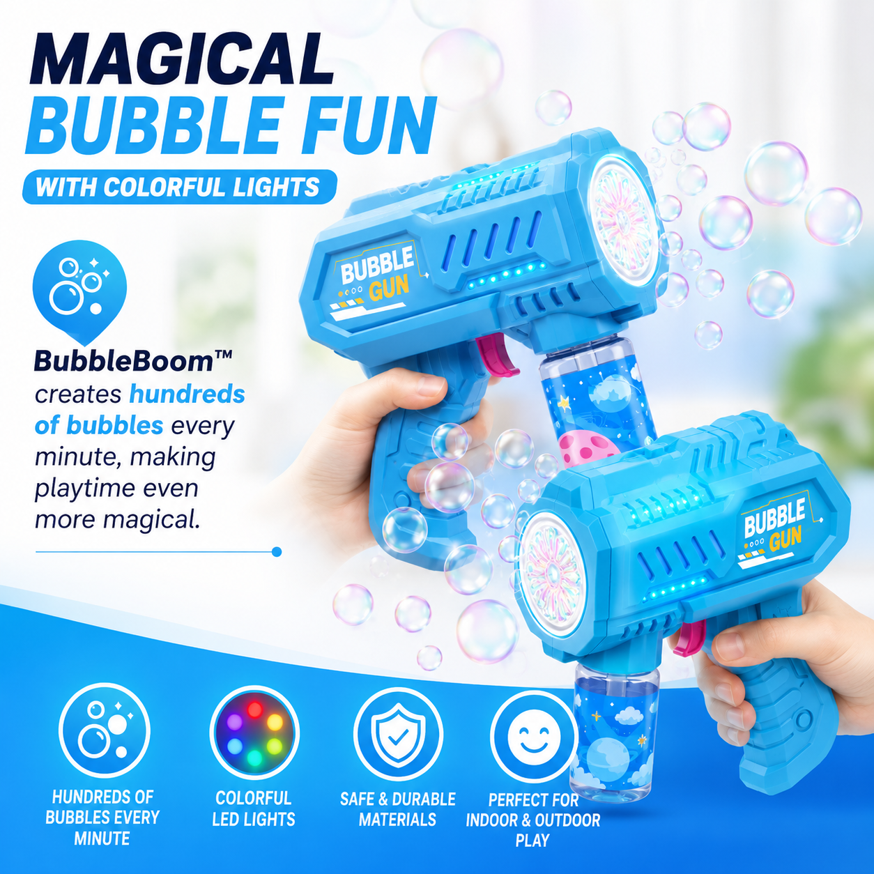 BubbleBoom™ LED Bubble Blaster